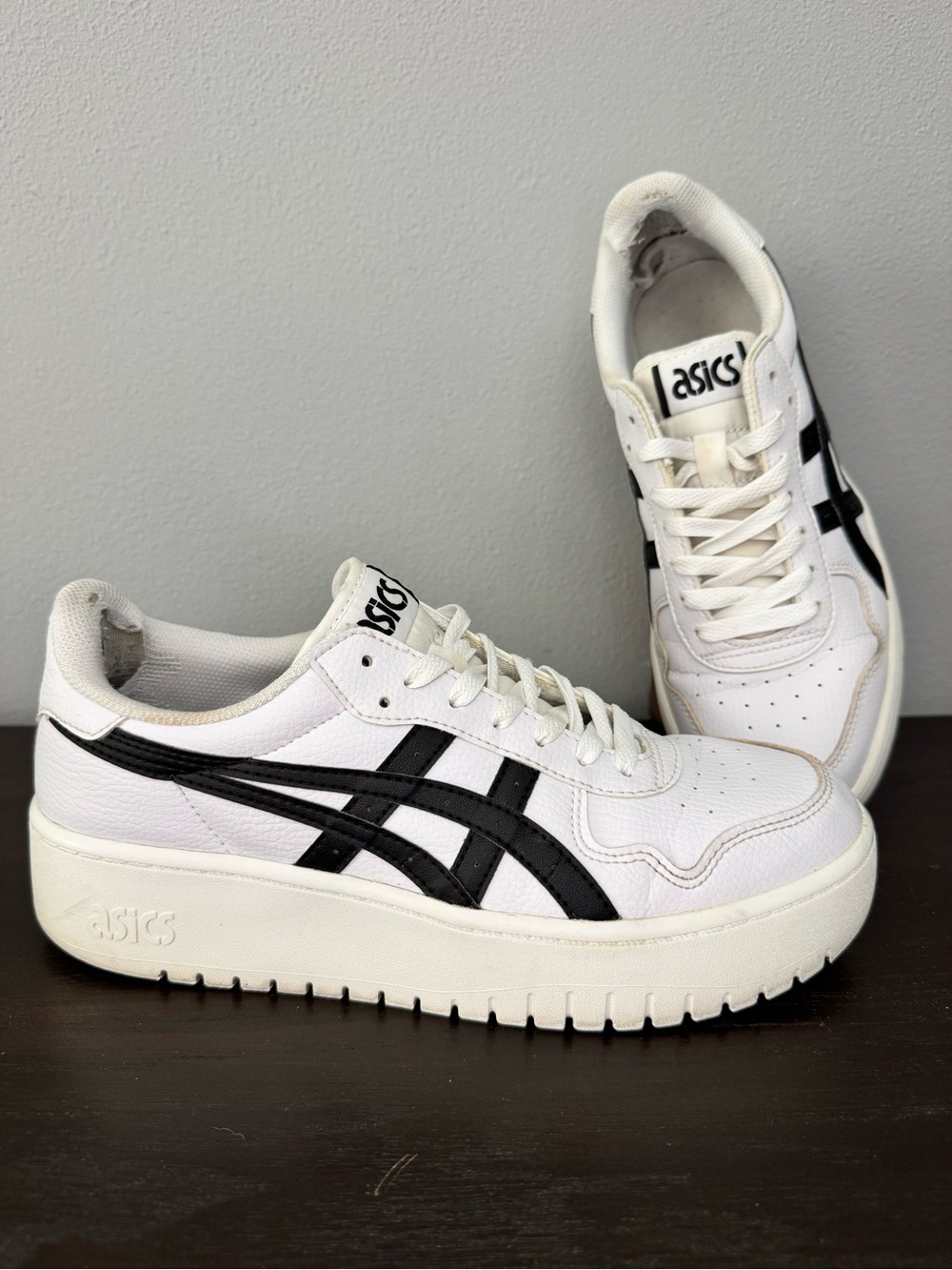 ASICS Japan S PF Platform Sneakers - Women’s Size 10 - White/Black 1202A024